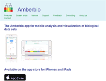 Tablet Screenshot of amberbio.com